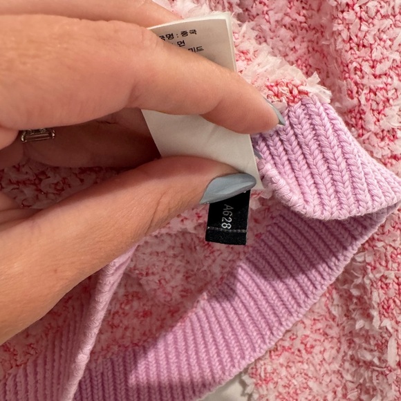 Kate Spade Pink Button Down Knit Cardigan with Clear Spade Buttons - Picture 9 of 10